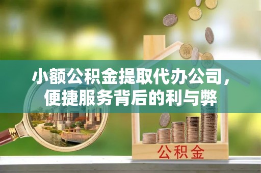 德庆小额公积金提取代办公司，便捷服务背后的利与弊