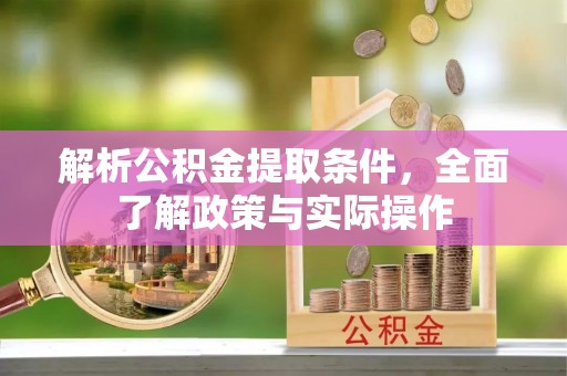德庆解析公积金提取条件，全面了解政策与实际操作