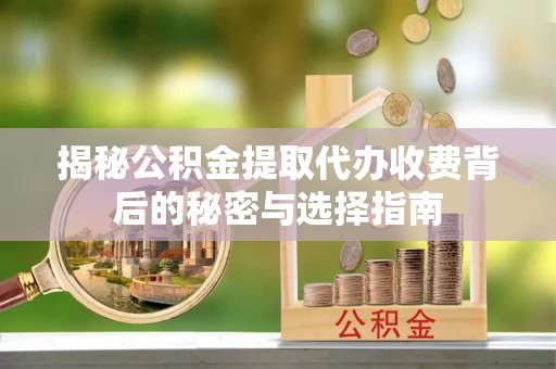 德庆揭秘公积金提取代办收费背后的秘密与选择指南