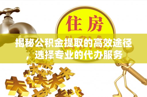 德庆揭秘公积金提取的高效途径，选择专业的代办服务