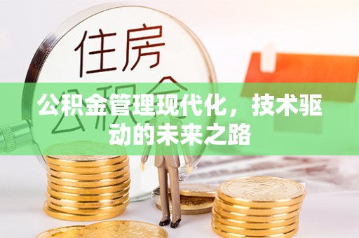 德庆公积金管理现代化，技术驱动的未来之路